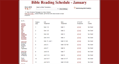 Desktop Screenshot of biblereadingschedule.com